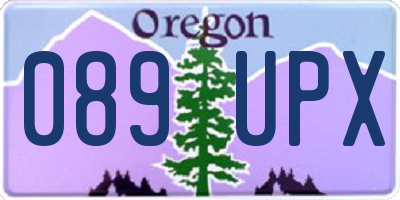 OR license plate 089UPX
