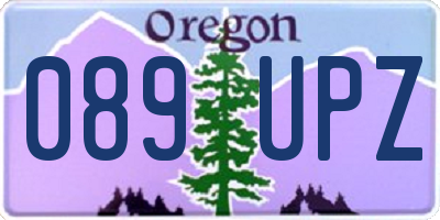 OR license plate 089UPZ