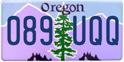 OR license plate 089UQQ