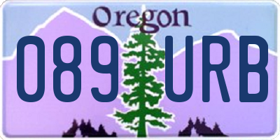 OR license plate 089URB