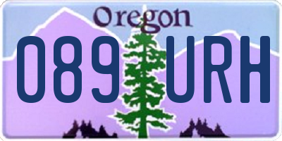OR license plate 089URH