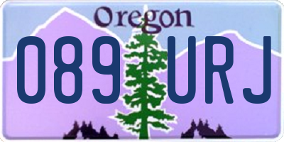 OR license plate 089URJ