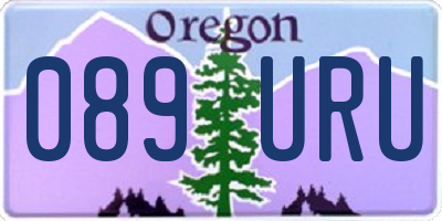 OR license plate 089URU