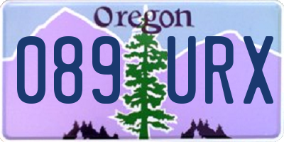 OR license plate 089URX