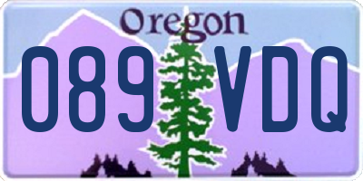 OR license plate 089VDQ