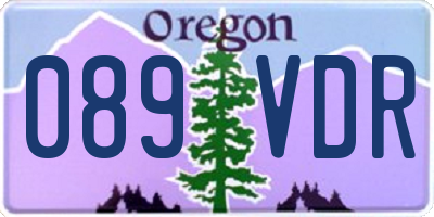 OR license plate 089VDR