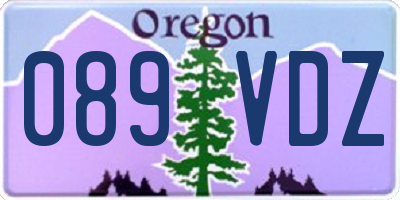 OR license plate 089VDZ
