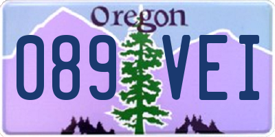 OR license plate 089VEI