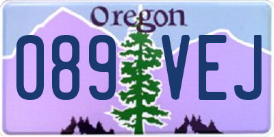 OR license plate 089VEJ