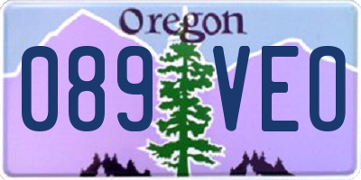 OR license plate 089VEO