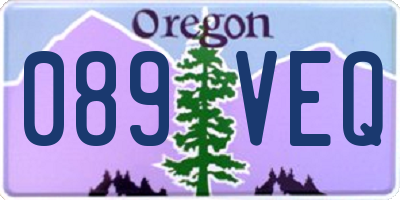 OR license plate 089VEQ