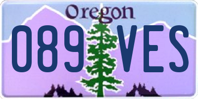OR license plate 089VES
