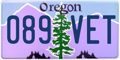 OR license plate 089VET
