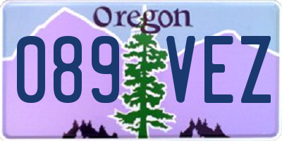 OR license plate 089VEZ