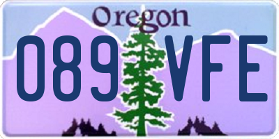 OR license plate 089VFE