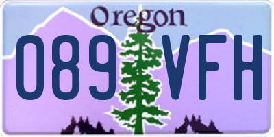 OR license plate 089VFH