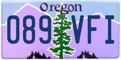 OR license plate 089VFI