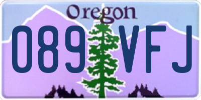 OR license plate 089VFJ