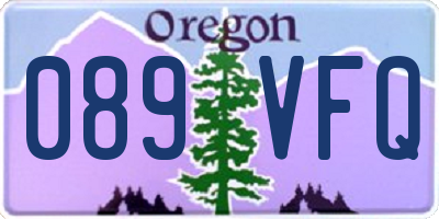 OR license plate 089VFQ
