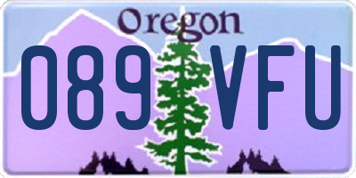 OR license plate 089VFU