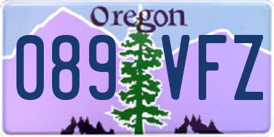 OR license plate 089VFZ
