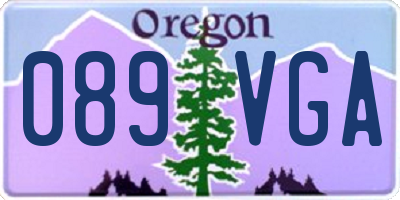 OR license plate 089VGA