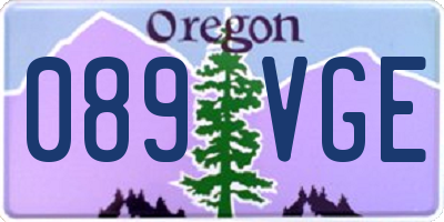 OR license plate 089VGE