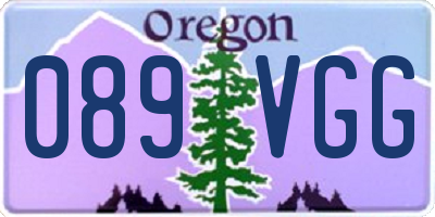 OR license plate 089VGG