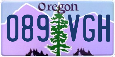 OR license plate 089VGH
