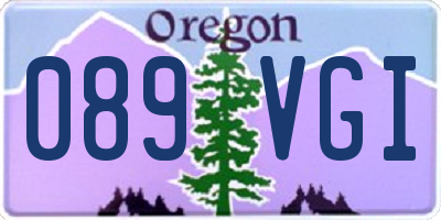 OR license plate 089VGI