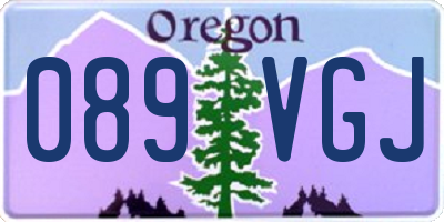 OR license plate 089VGJ