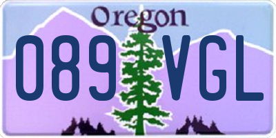 OR license plate 089VGL