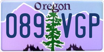 OR license plate 089VGP