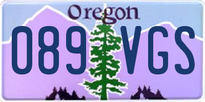 OR license plate 089VGS