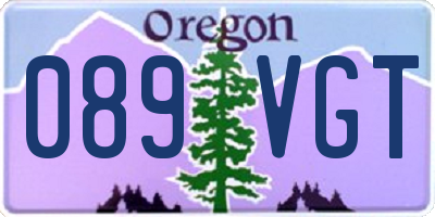 OR license plate 089VGT