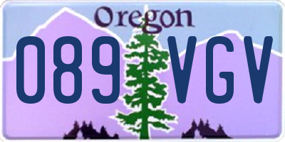 OR license plate 089VGV