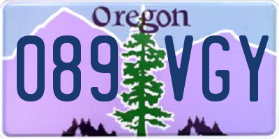 OR license plate 089VGY