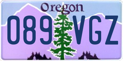 OR license plate 089VGZ