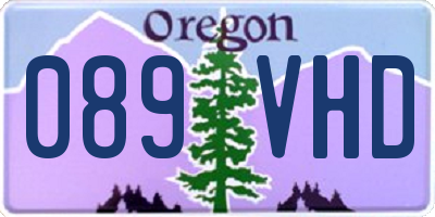 OR license plate 089VHD