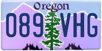 OR license plate 089VHG