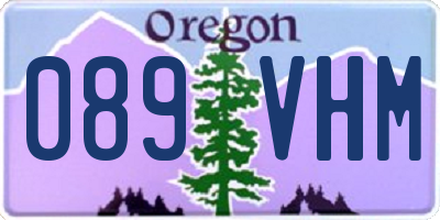 OR license plate 089VHM