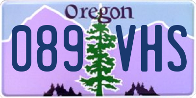 OR license plate 089VHS
