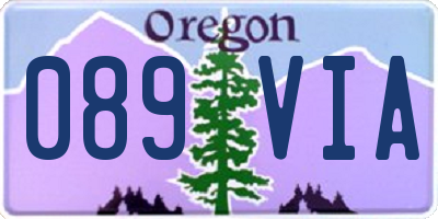 OR license plate 089VIA