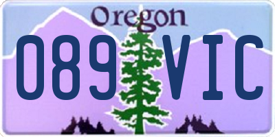 OR license plate 089VIC