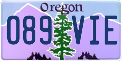 OR license plate 089VIE