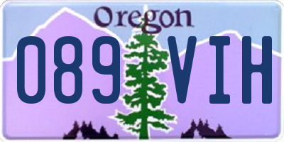 OR license plate 089VIH