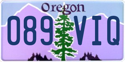 OR license plate 089VIQ