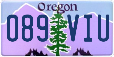 OR license plate 089VIU