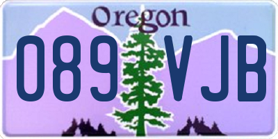 OR license plate 089VJB