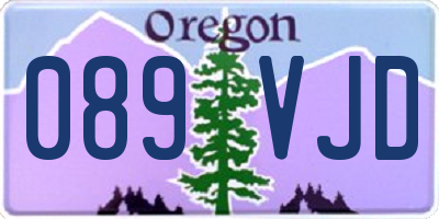 OR license plate 089VJD